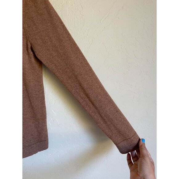 J. Crew Mercantile Teddie F5199 Wool Blend Brown Crewneck Pullover Sweater Size - Picture 6 of 7